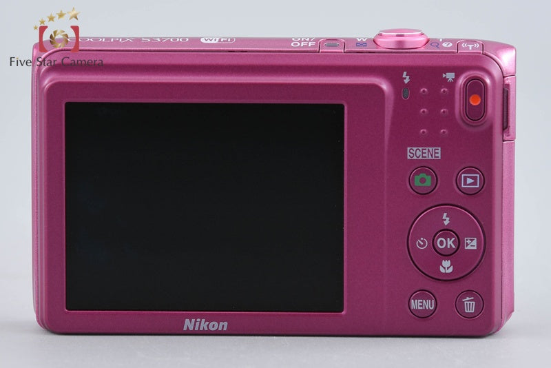 Nikon COOLPIX S3700 Pink 20.1 MP Digital Camera