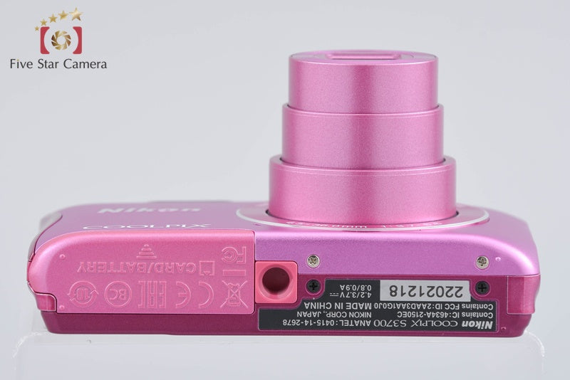Nikon COOLPIX S3700 Pink 20.1 MP Digital Camera