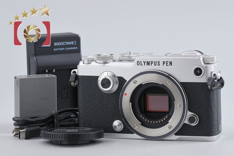 "Shutter count 4,386" Olympus PEN-F Silver 20.3 MP Digital Mirrorless Camera