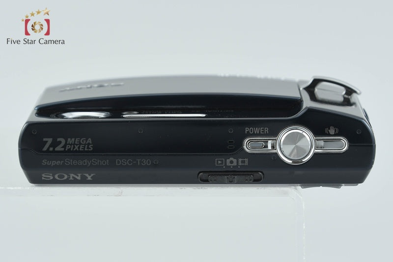 Sony Cyber-Shot DSC-T30 Black 7.2 MP Digital Camera [Japanese Language Only]