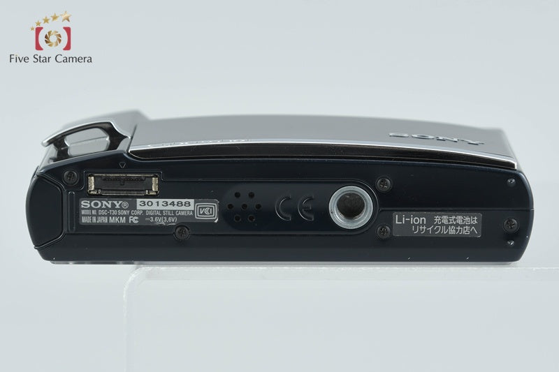 Sony Cyber-Shot DSC-T30 Black 7.2 MP Digital Camera [Japanese Language Only]