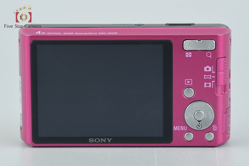 SONY Cyber-shot DSC-W530 Pink 14.1 MP Digital Camera [Japanese Language Only]