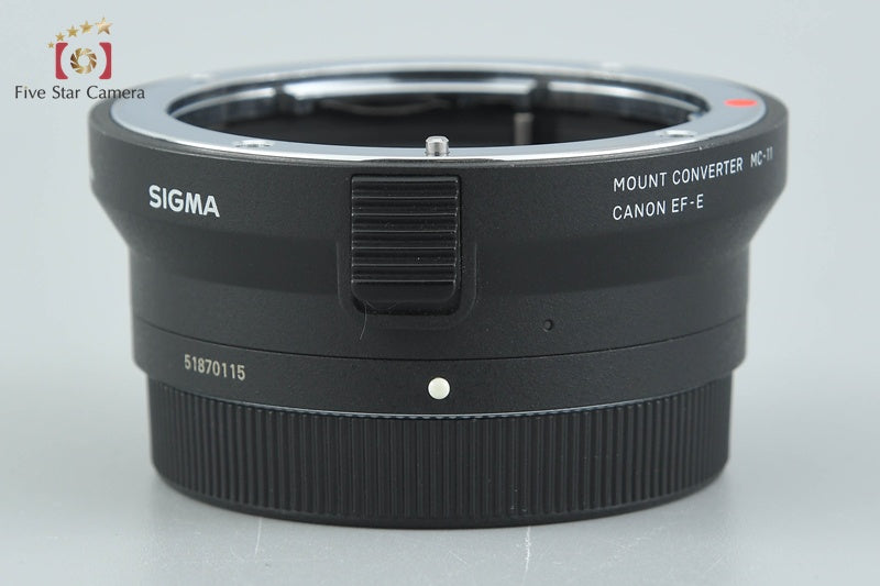 Sigma Mount Converter MC-11 for Canon EF-Mount Lens to Sony E Mount w/ Box