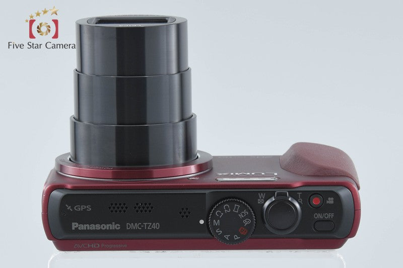 Panasonic LUMIX DMC-TZ40 Red 18.1 MP Digital Camera [Japanese Language Only]