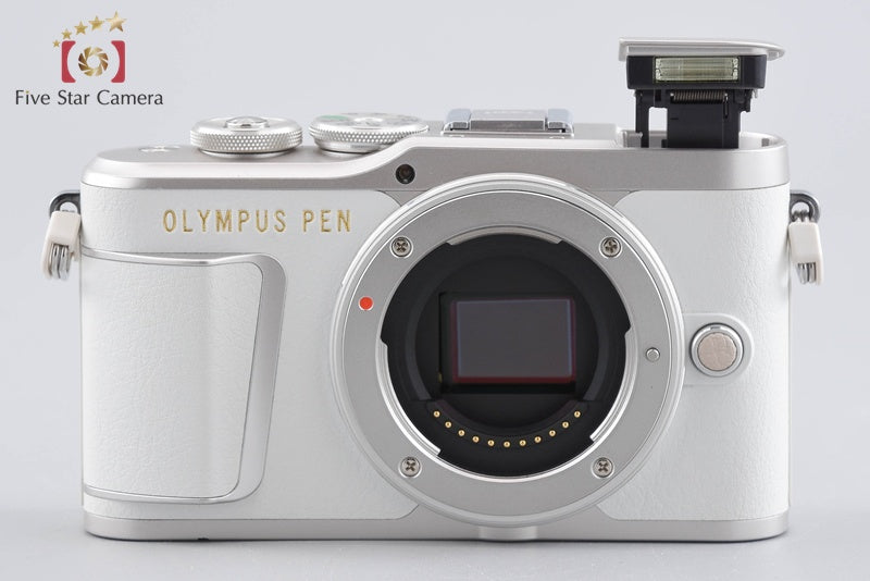 "Count 4,516" Olympus E-PL9 White 16.1 MP Mirrorless Camera 14-42 40-150 Lenses