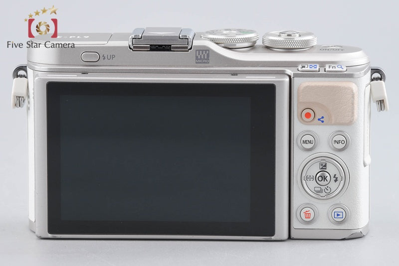 "Count 4,516" Olympus E-PL9 White 16.1 MP Mirrorless Camera 14-42 40-150 Lenses