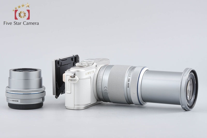 "Count 4,516" Olympus E-PL9 White 16.1 MP Mirrorless Camera 14-42 40-150 Lenses