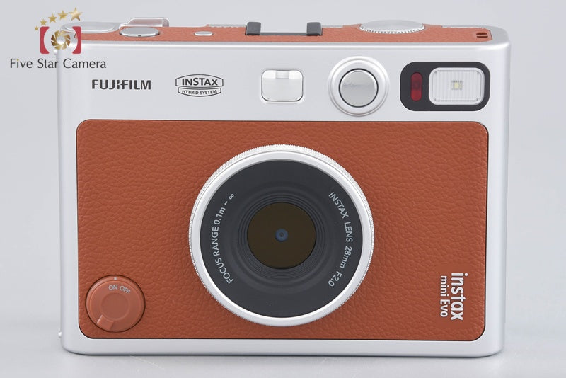 Fujifilm Instax Mini Evo Brown Hybrid Instant Film Camera