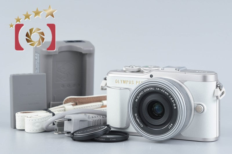 "Shutter count 1,040" Olympus E-PL9 White 16.1 MP Mirrorless Camera 14-42 Lens