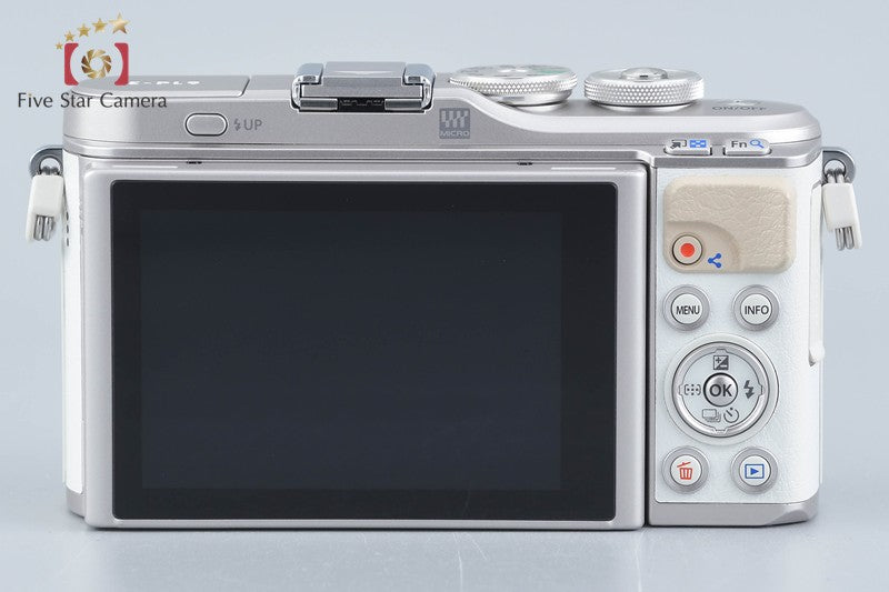 "Shutter count 1,040" Olympus E-PL9 White 16.1 MP Mirrorless Camera 14-42 Lens