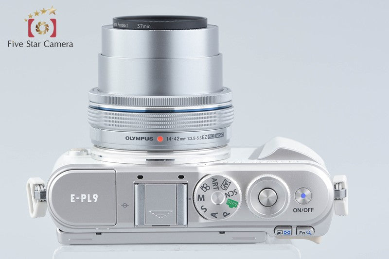 "Shutter count 1,040" Olympus E-PL9 White 16.1 MP Mirrorless Camera 14-42 Lens