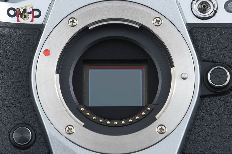 "Count 4,015" Olympus OM-D E-M5 Mark II Silver 16.1 MP Digital Mirrorless Camera