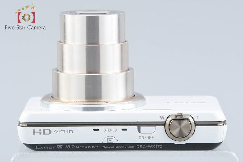 SONY Cyber-shot DSC-WX170 White 18.2 MP Digital Camera [Japanese Language Only]