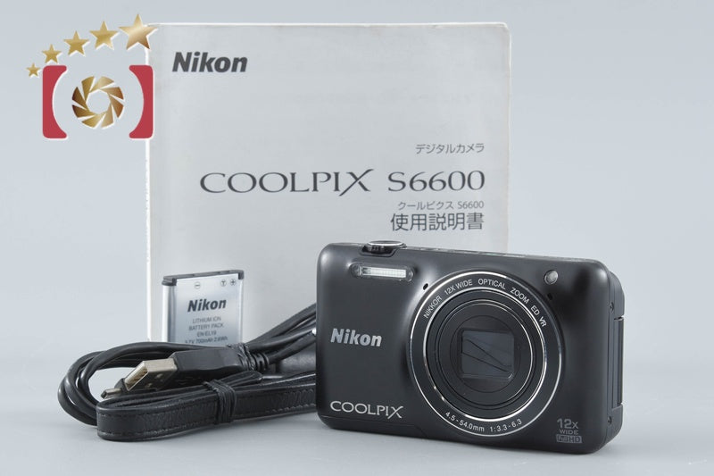Nikon COOLPIX S6600 Smart Black 16.0 MP Digital Camera