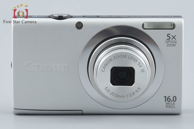 Canon PowerShot A2400 IS Silver 16.0 MP Digital Camera w/ Box