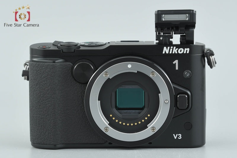 "Shutter count 1,288" Nikon 1 V3 Black 18.4 MP Digital Mirrorless Camera w/ Box
