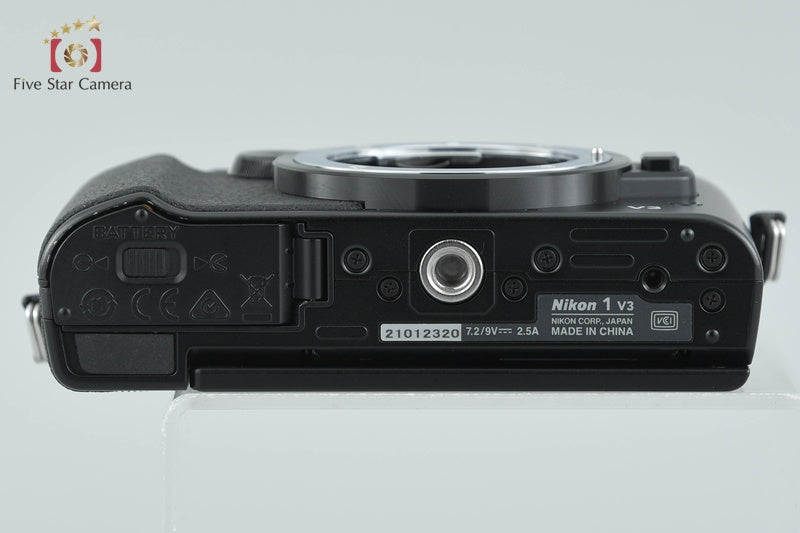 "Shutter count 1,288" Nikon 1 V3 Black 18.4 MP Digital Mirrorless Camera w/ Box
