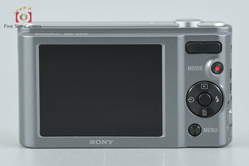 Sony Cyber-Shot DSC-W810 Silver 20.1 MP Digital Camera [Japanese Language Only]