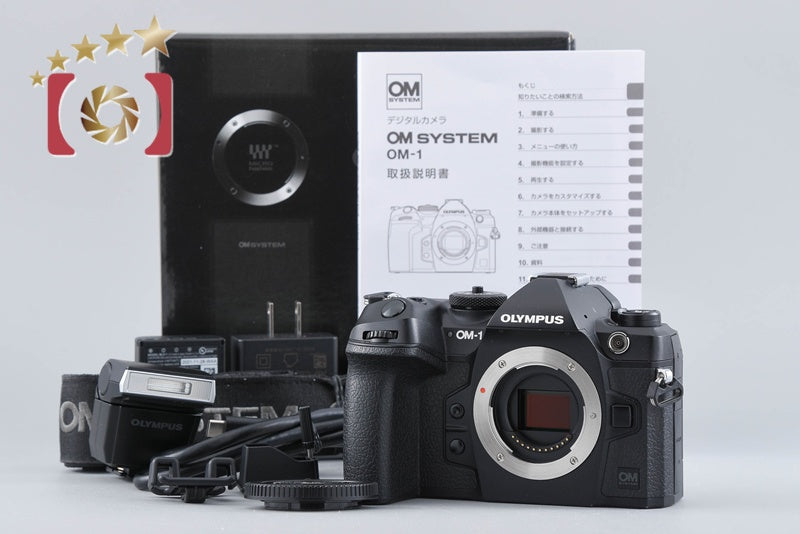 OM SYSTEM OLYMPUS OM-1 Black 20.3 MP Mirrorless Digital Camera Body w/ Box