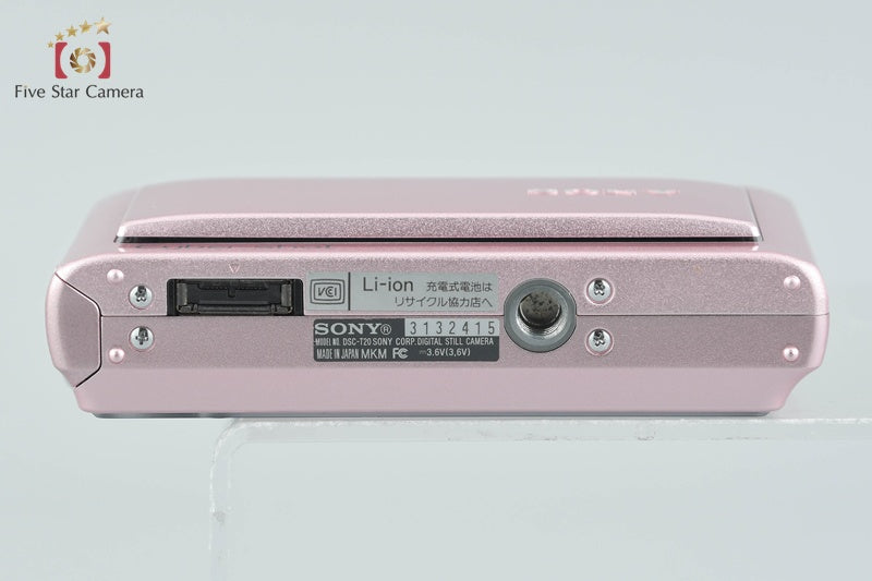 SONY Cyber-shot DSC-T20 Pink 8.1 MP Digital Camera [Japanese Language Only]