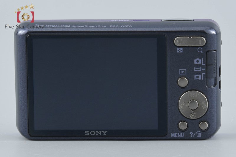 Sony Cyber-Shot DSC-W570 Violet 16.1 MP Digital Camera [Japanese Language Only]