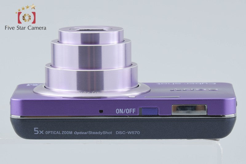 Sony Cyber-Shot DSC-W570 Violet 16.1 MP Digital Camera [Japanese Language Only]