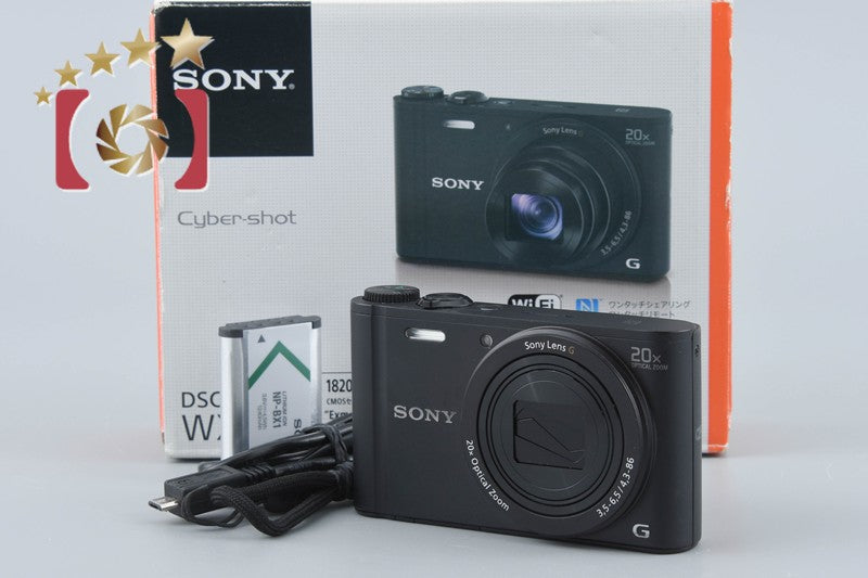 Sony Cyber-Shot DSC-WX350 Black 18.2 MP Digital Camera [Multiple Languages]