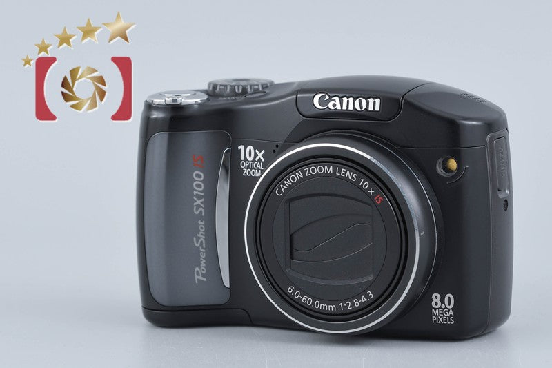 Canon PowerShot SX100 IS Black 8.0 MP Digital Camera