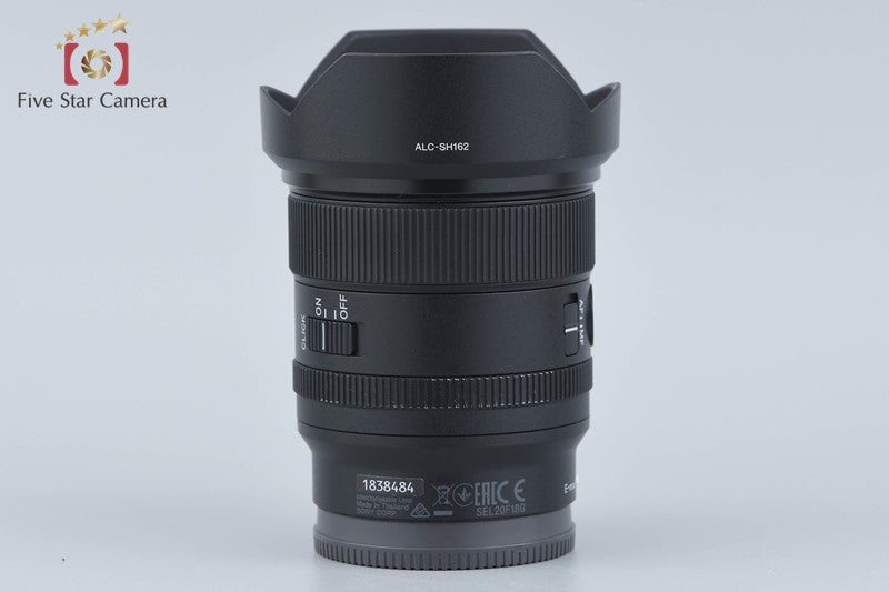 Sony FE 20mm f/1.8 G SEL20F18G