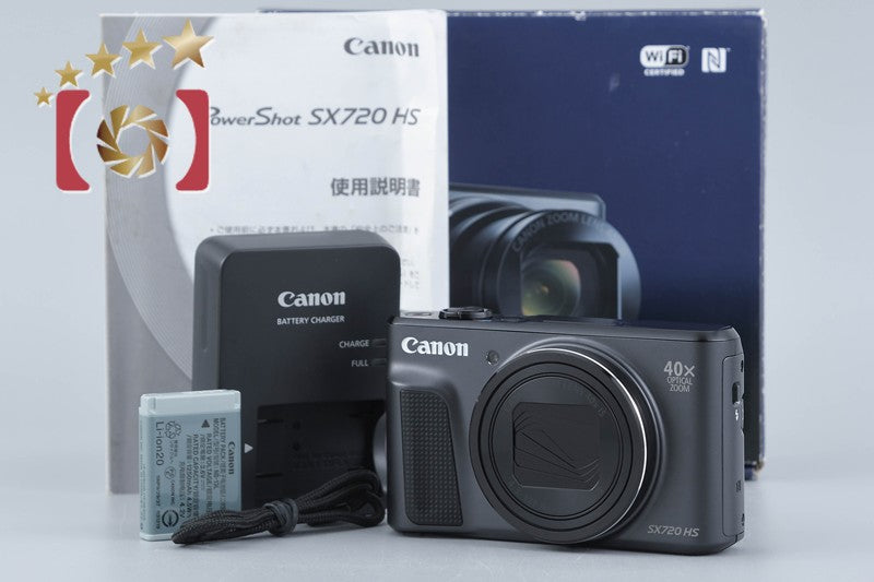 Canon PowerShot SX720 HS Black 20.3 MP Digital Camera w/ Box
