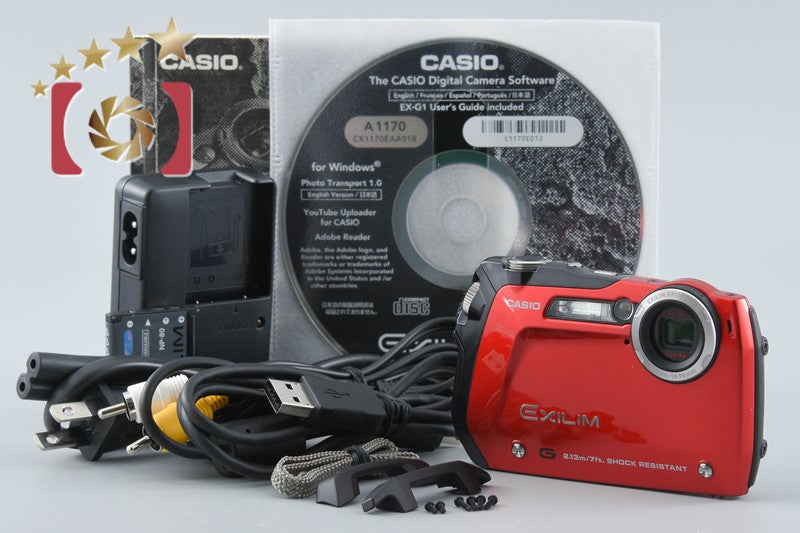CASIO EXILIM EX-G1 Red 12.1 MP Digital Camera