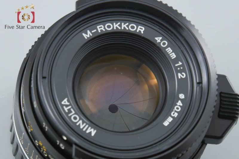 MINOLTA M-ROKKOR 40mm f/2 Leica M Mount Lens 2026.08 Overhauled!!
