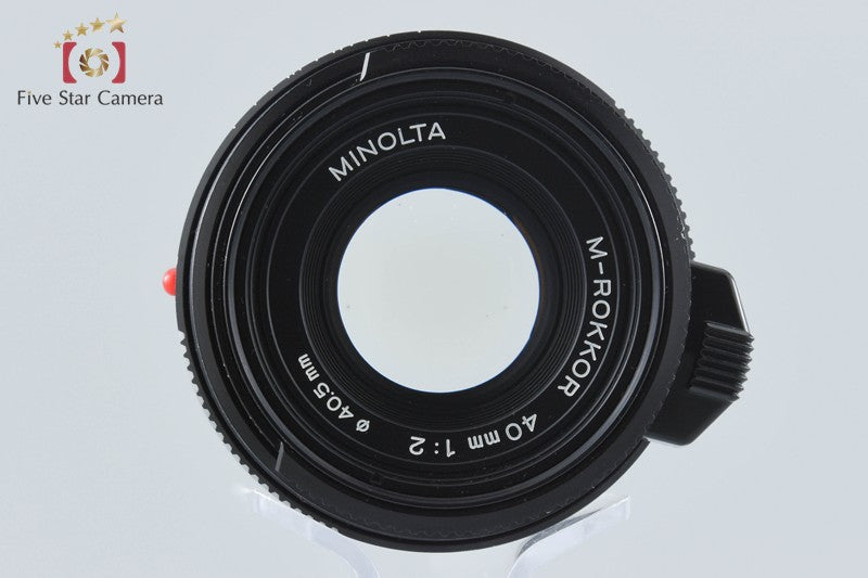 MINOLTA M-ROKKOR 40mm f/2 Leica M Mount Lens 2026.08 Overhauled!!
