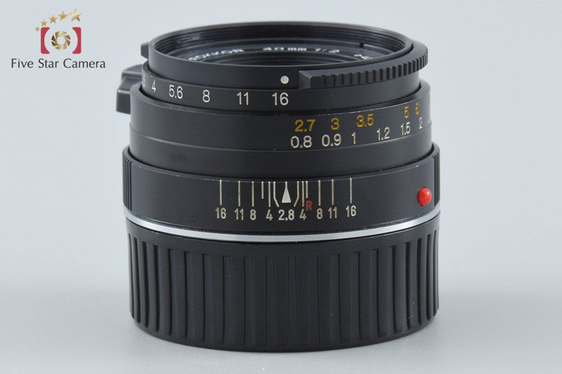 MINOLTA M-ROKKOR 40mm f/2 Leica M Mount Lens 2026.08 Overhauled!!