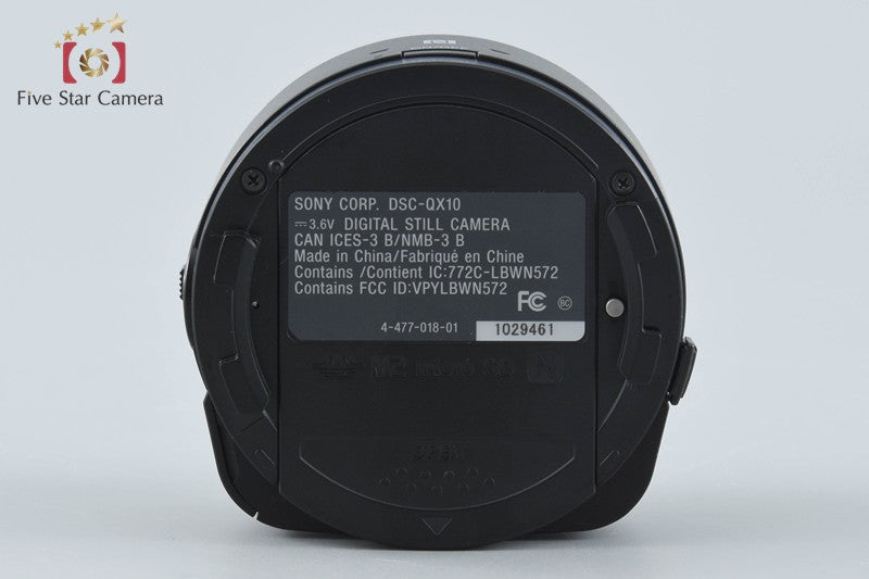 Sony Cyber-Shot DSC-QX10 Black 18.2 MP Lens Style Digital Camera