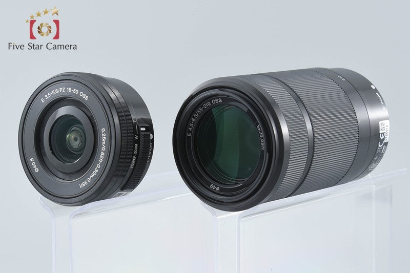 Sony α6400 ILCE-6400 Black 24.2 MP 16-50 55-210 Lenses [Multiple Languages]