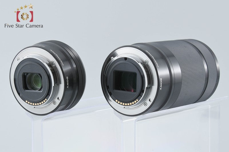 Sony α6400 ILCE-6400 Black 24.2 MP 16-50 55-210 Lenses [Multiple Languages]