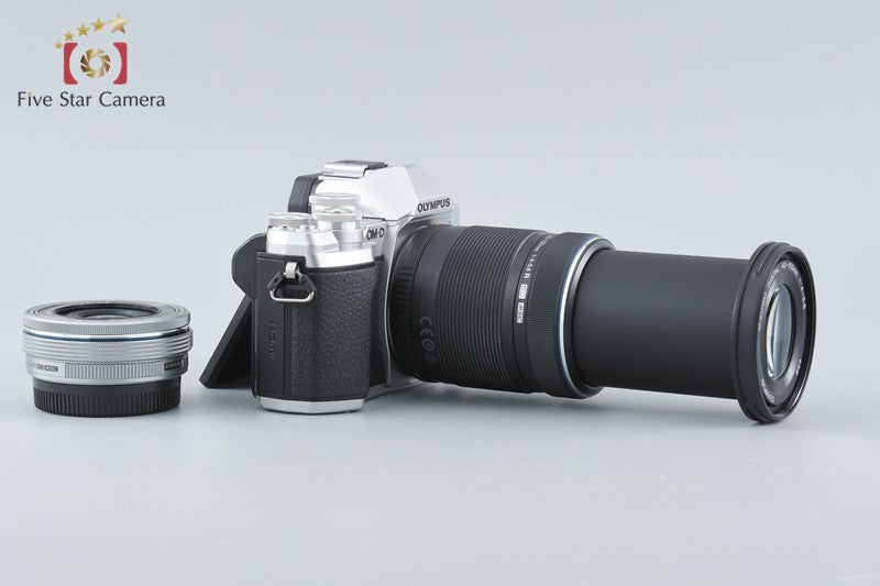 "Count 285" Olympus OM-D E-M10 Mark III Silver 16.1MP 14-42 40-150 Lenses w/ Box