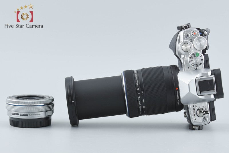 "Count 285" Olympus OM-D E-M10 Mark III Silver 16.1MP 14-42 40-150 Lenses w/ Box