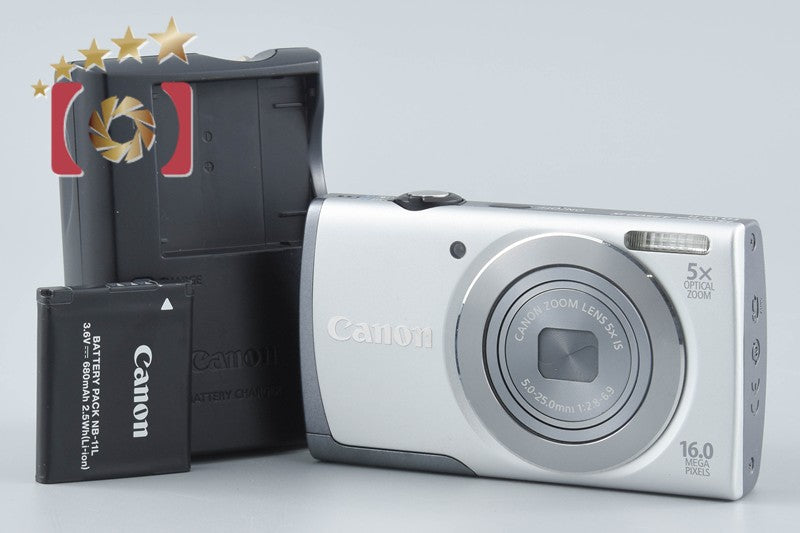 Canon PowerShot A3500 IS Silver 16.0 MP Digital Camera