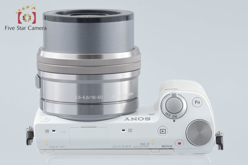 Sony Alpha α NEX-5T White Digital Camera 16-50 Lens [Multiple Languages]