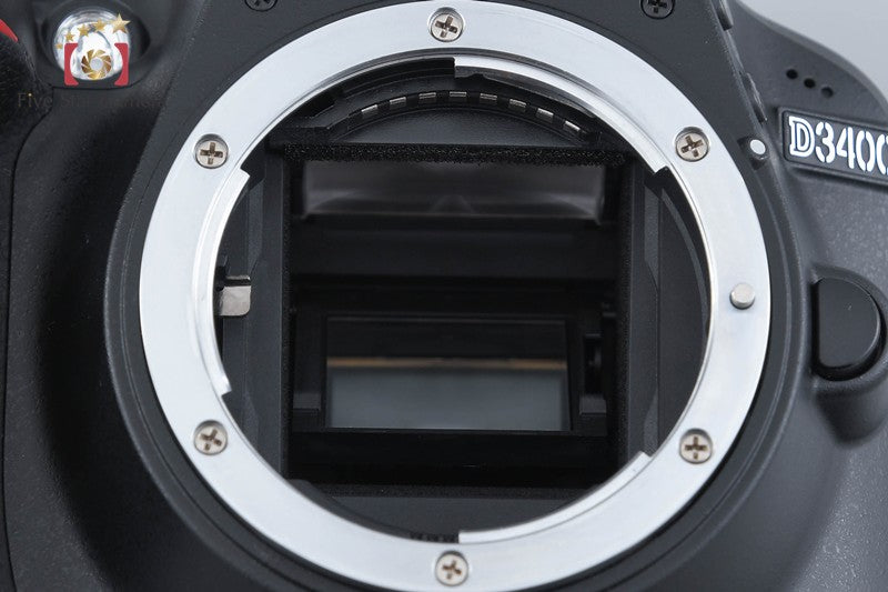 "Count 1,167" Nikon D3400 Black 24.2 MP DSLR Camera 18-55 VR Lens