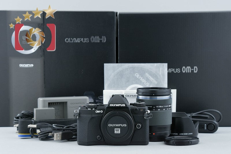 Olympus OM-D E-M5 Mark II Black 16.0 MP 14-150 II Lens w/ Box