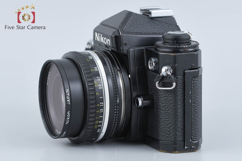 Nikon FE Black 35mm SLR Film Camera + Ai-S NIKKOR 50mm f/1.8