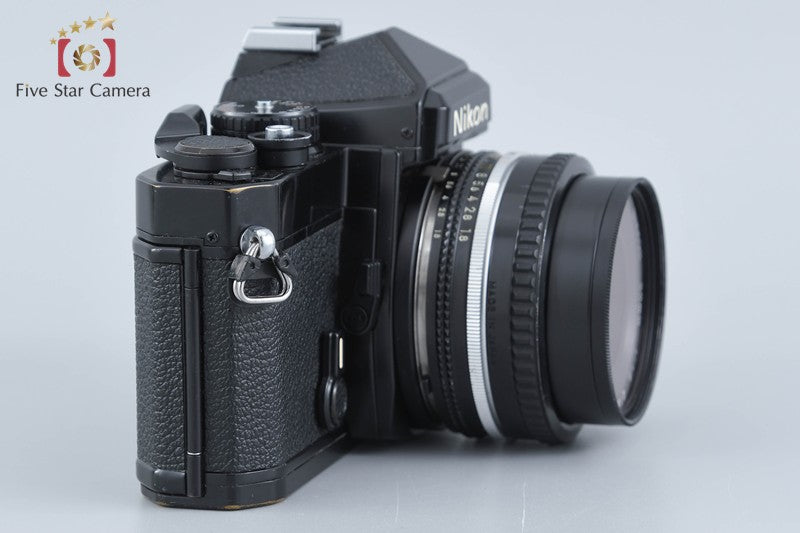 Nikon FE Black 35mm SLR Film Camera + Ai-S NIKKOR 50mm f/1.8