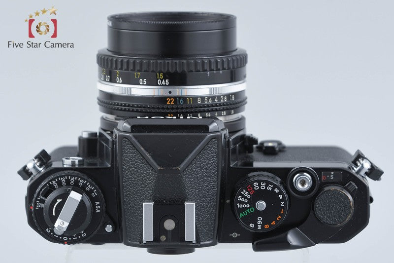 Nikon FE Black 35mm SLR Film Camera + Ai-S NIKKOR 50mm f/1.8