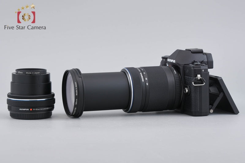 "Count 1,650" Olympus OM-D E-M10 Mark III Black 16.1 MP 14-42 40-150 EZ Lenses