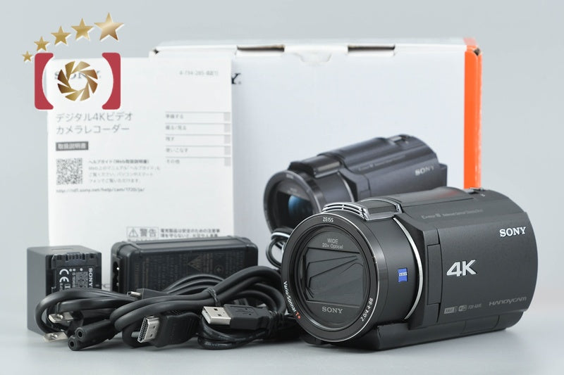 SONY HANDYCAM FDR-AX45 Black Digital Camcorder w/ Box [Multiple Languages]