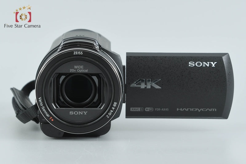 SONY HANDYCAM FDR-AX45 Black Digital Camcorder w/ Box [Multiple Languages]