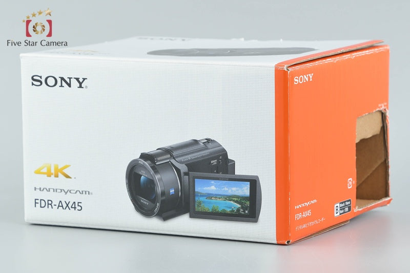 SONY HANDYCAM FDR-AX45 Black Digital Camcorder w/ Box [Multiple Languages]